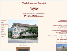 Tablet Screenshot of hotelbahnhof-naefels.ch